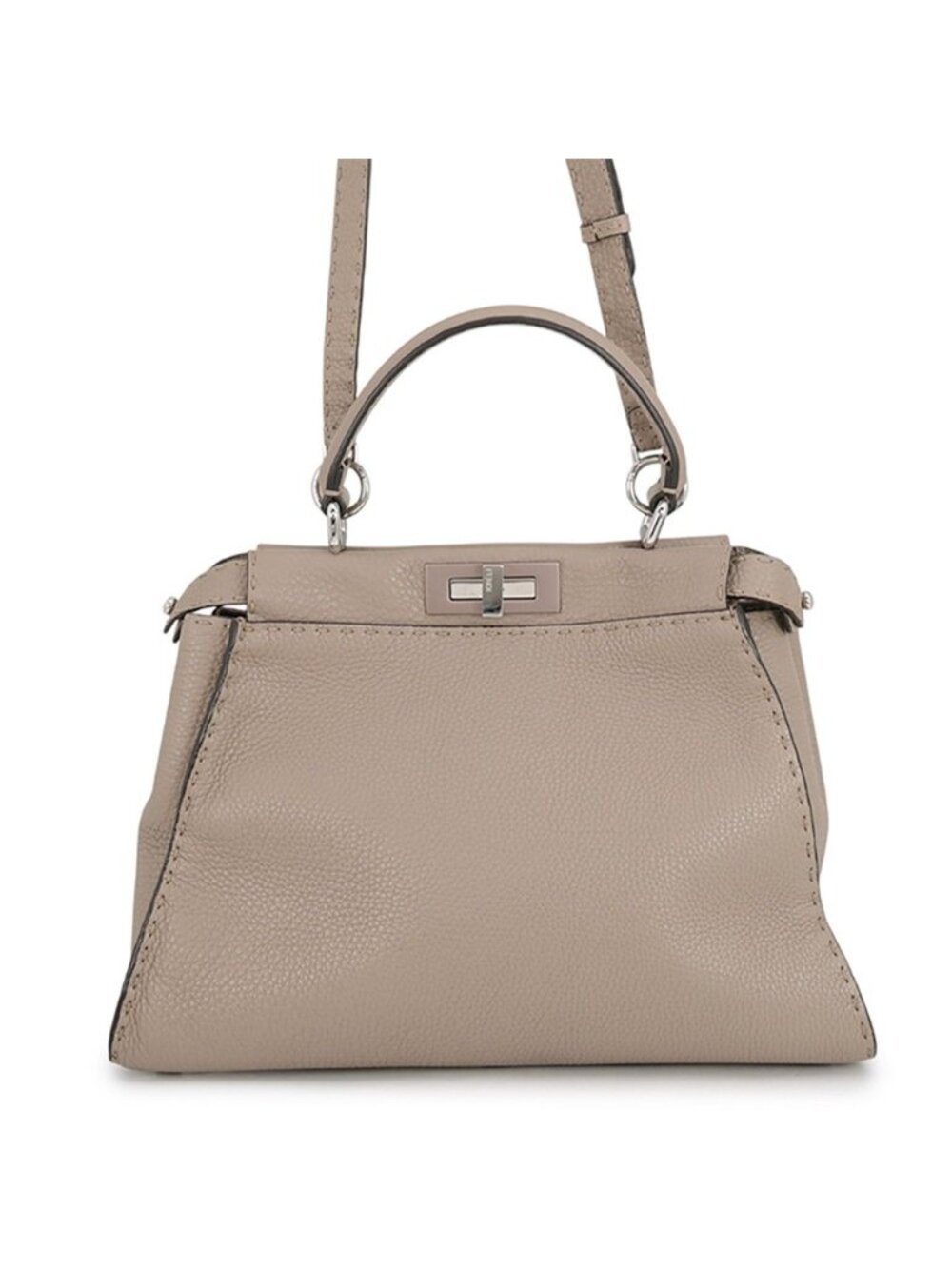 Fendi Selleria Peekaboo Leather Medium 2-Way Shoulder Bag